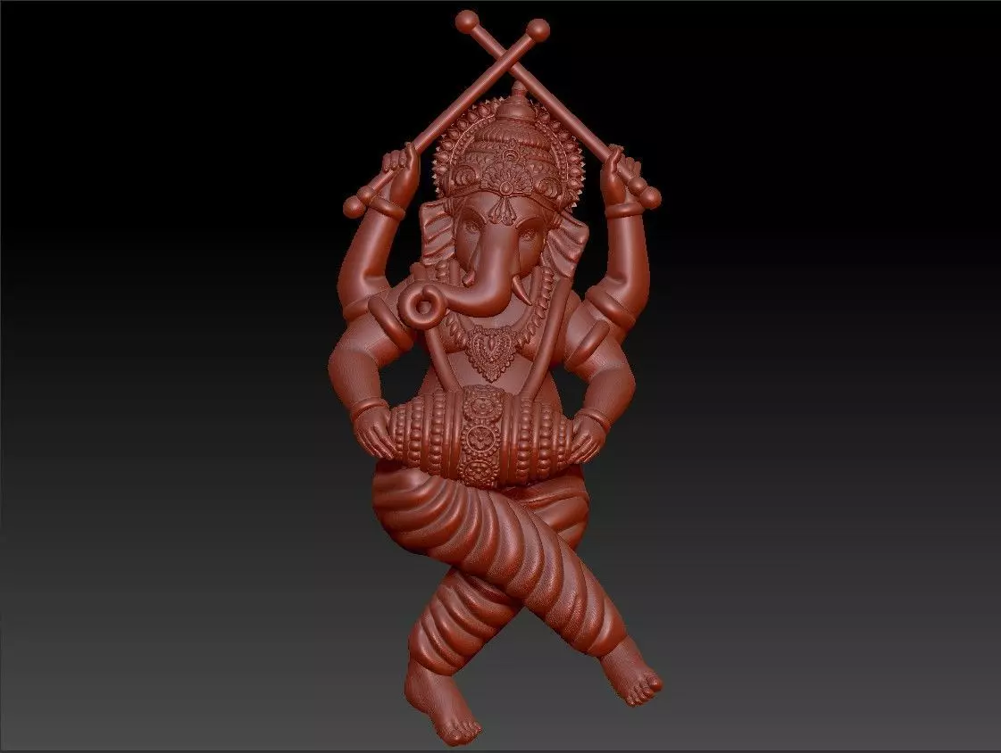 Ganesha Idol 3D Printable model  3D model_0