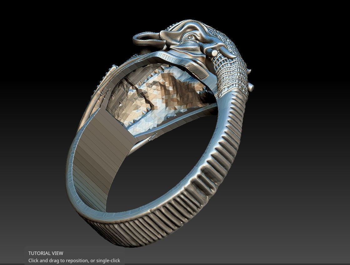 ELEPHANT RING 3D PRINT MODEL 3D model_3