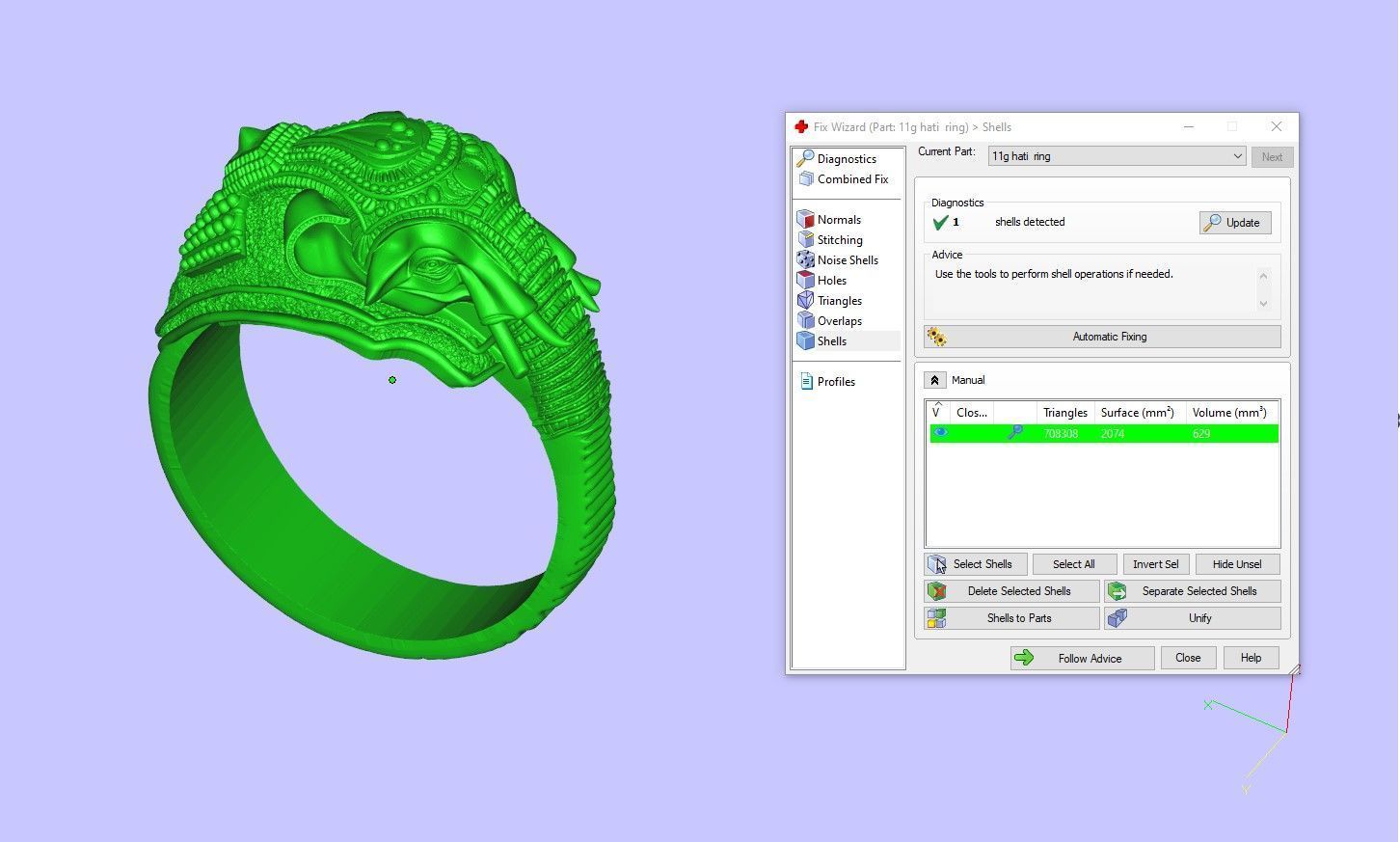ELEPHANT RING 3D PRINT MODEL 3D model_5