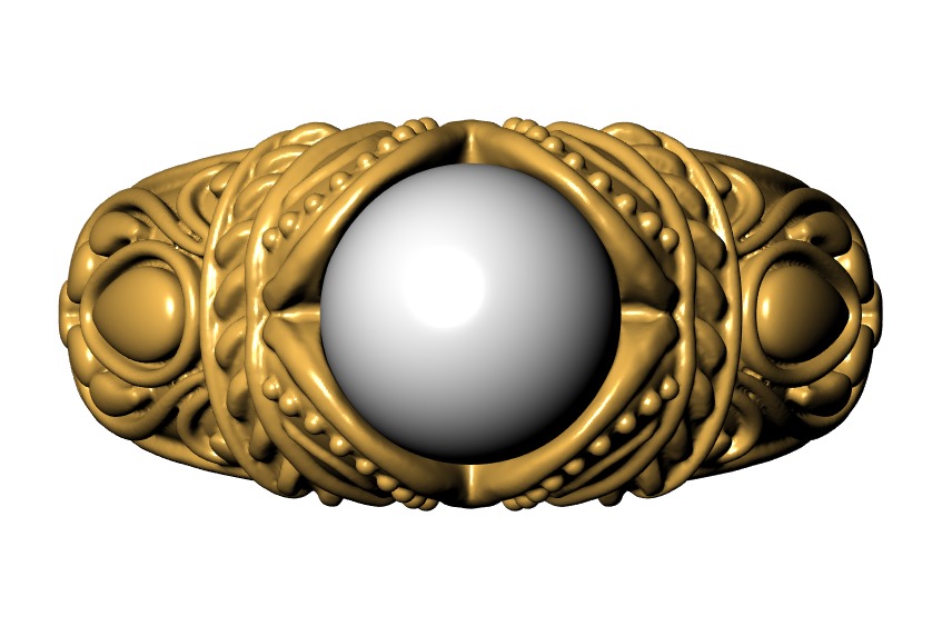 PERL RING 3D print model_8