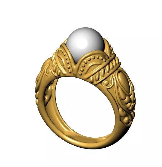 PERL RING 3D print model_0