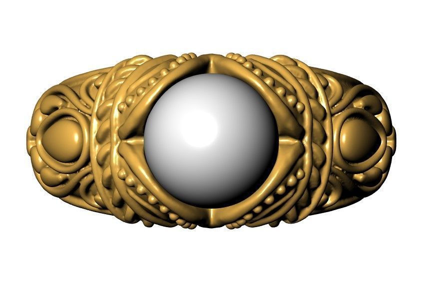 PERL RING 3D print model_7