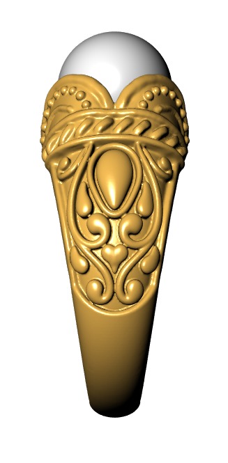PERL RING 3D print model_6