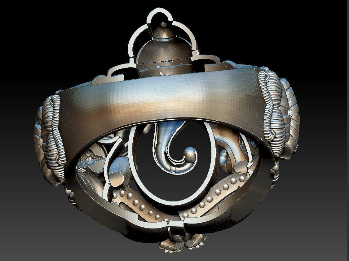 GANESH RING 3D PRINT MODEL  3D model_4