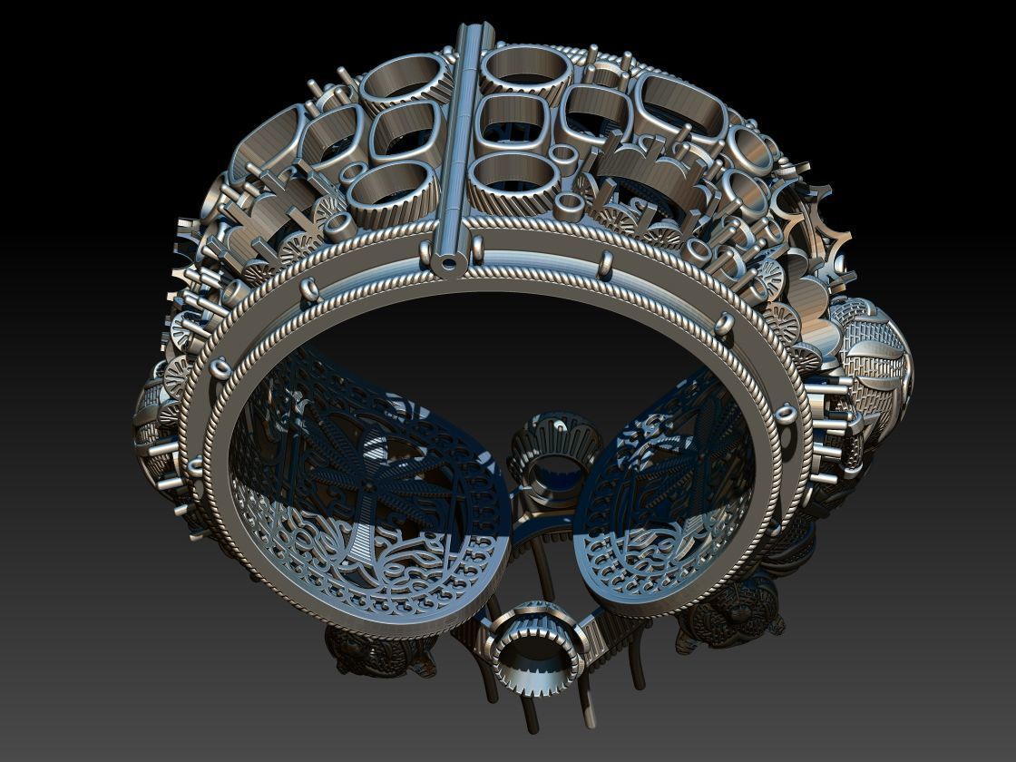 BENGAL BRACELET  3D print model_4