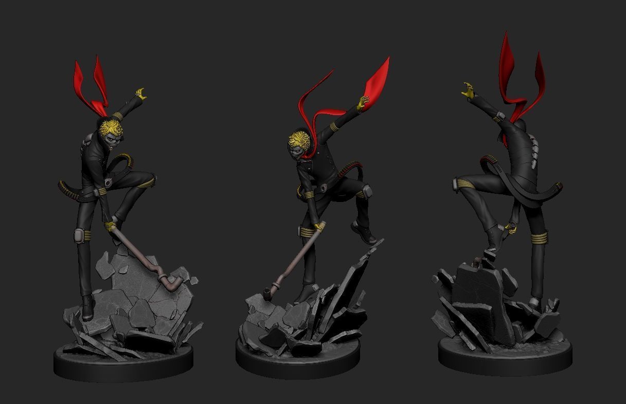 Ryuji Sakamoto - Skull - Persona 5 3D print model_1