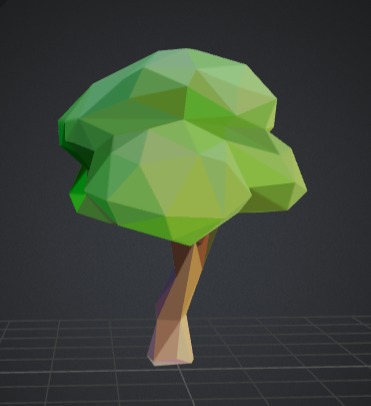 Low-Poly Tree Variant Low-poly 3D model_1