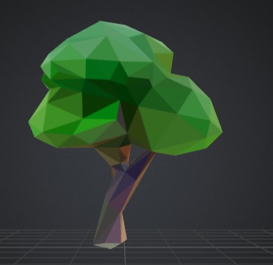 Low-Poly Tree Variant Low-poly 3D model_2