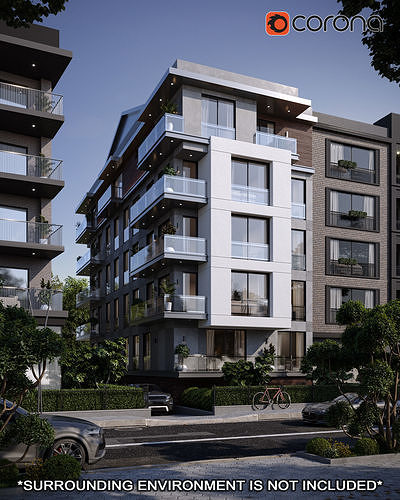 Modern Apartment 3 3D model 3