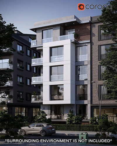 Modern Apartment 3 3D model 7