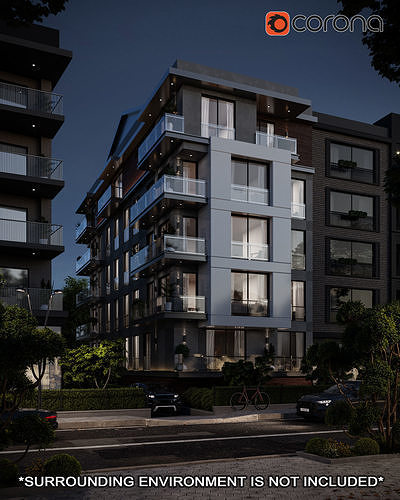Modern Apartment 3 3D model 5