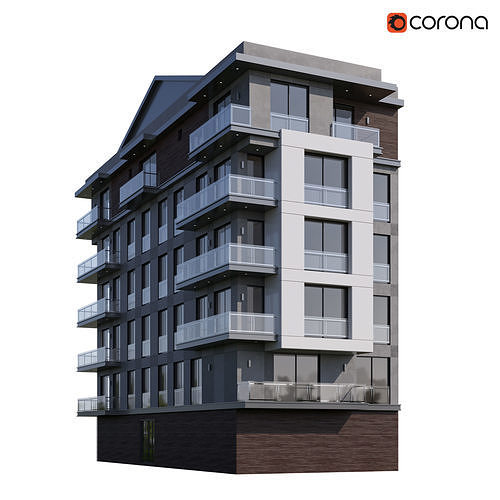 Modern Apartment 3 3D model 2