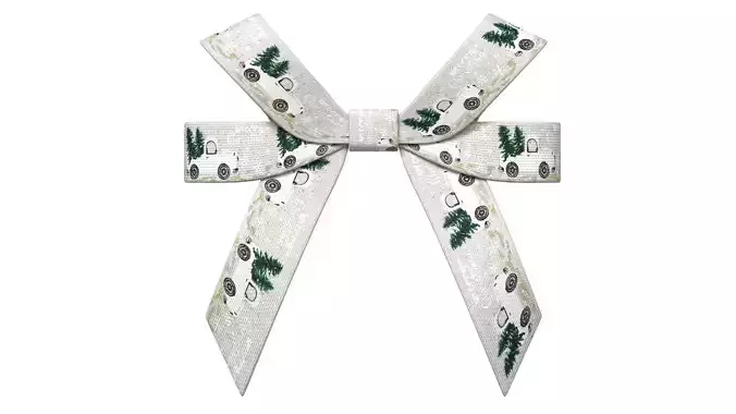 Christmas Bow Ribbon 51 Low-poly 3D model