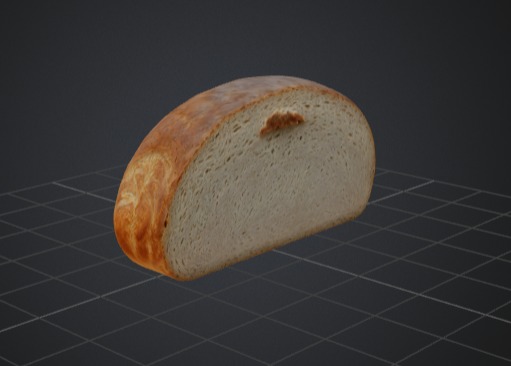 3D Sliced Bread 3D model_1