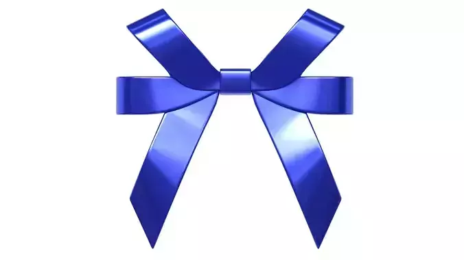 Christmas Bow Ribbon 56 Low-poly 3D model