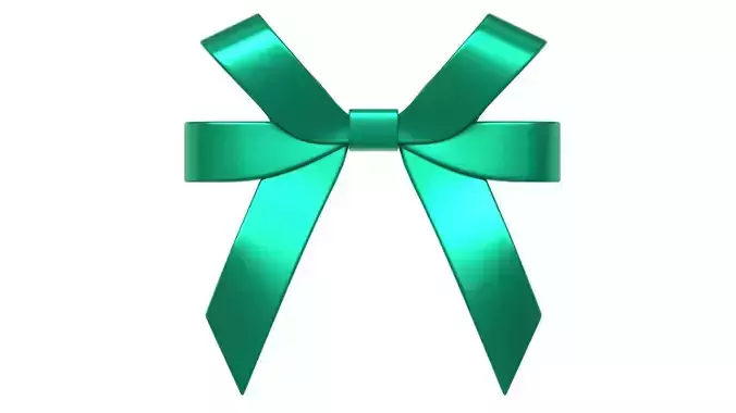 Christmas Bow Ribbon 57 Low-poly 3D model