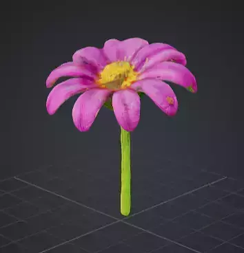 Realistic Pink Flower