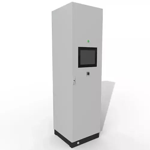 Control cabinet with monitor