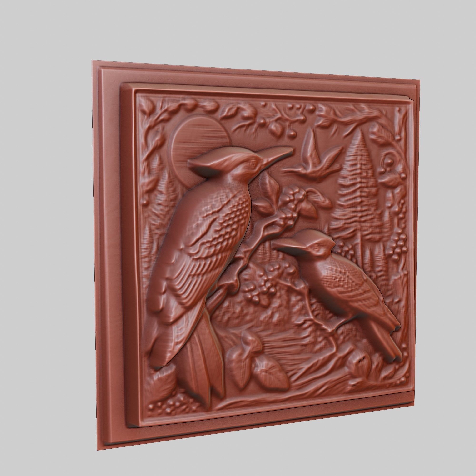 Woodpecker Animal 3D print model_3