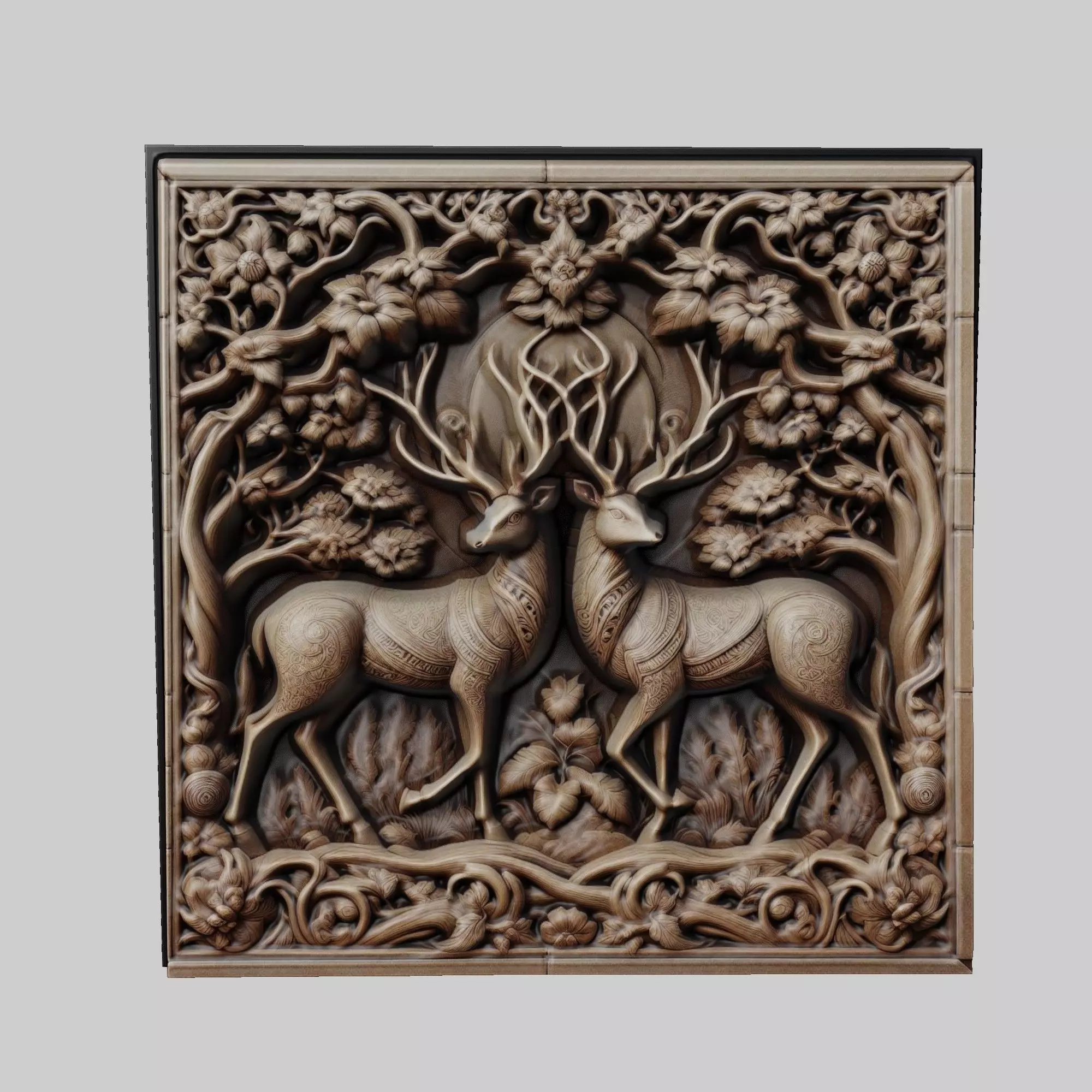 Fallow Deer Animal 3D print model_0