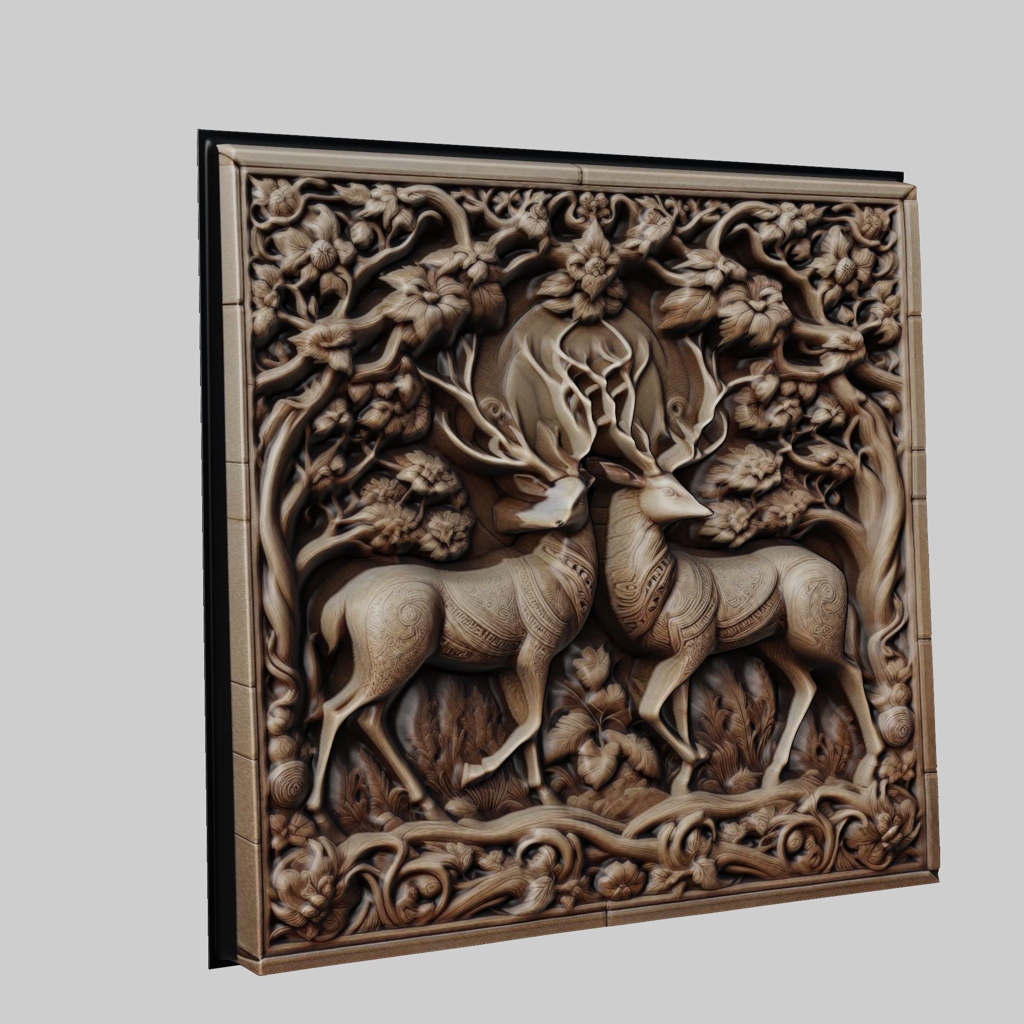 Fallow Deer Animal 3D print model_1