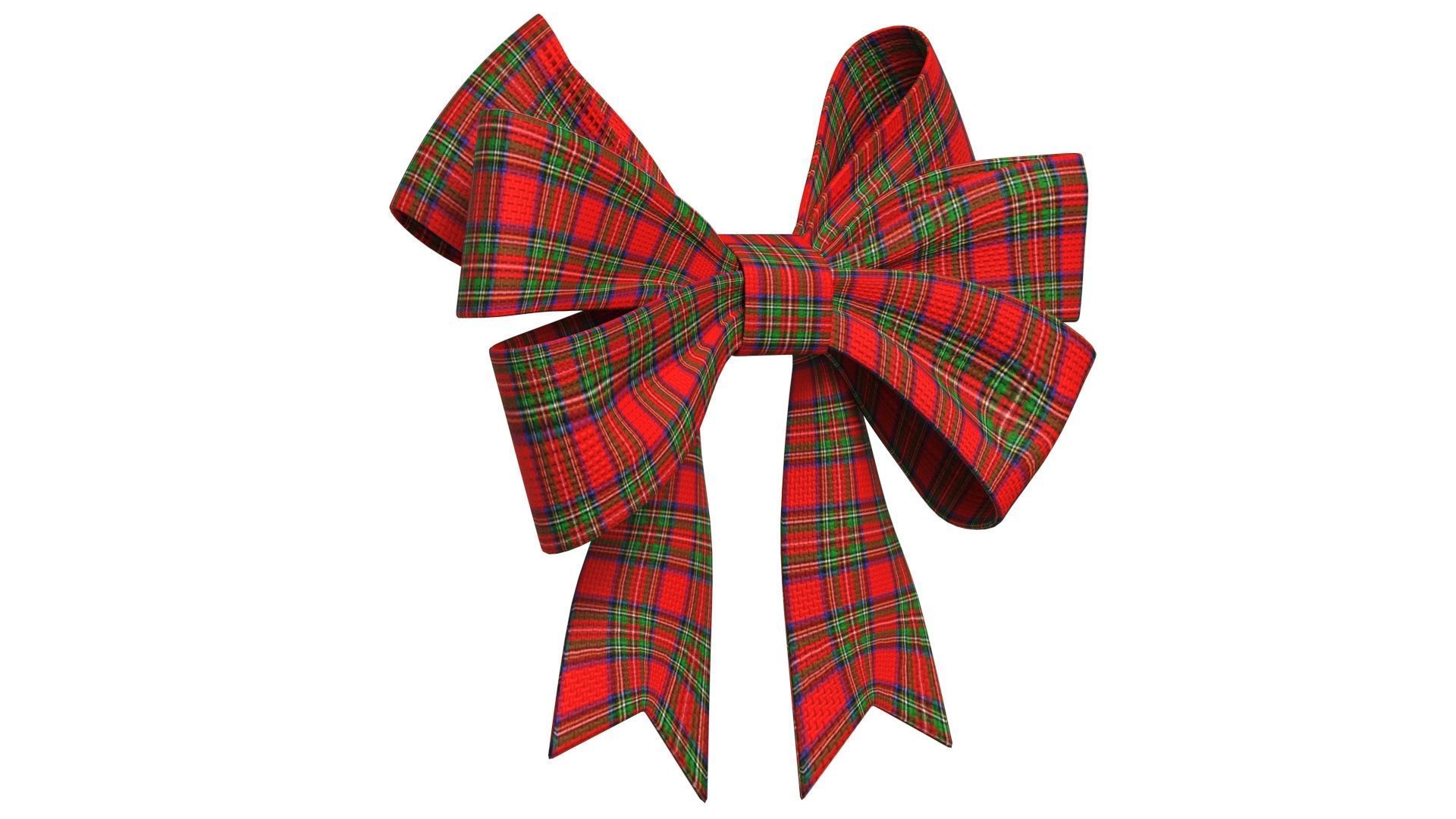 Christmas Bow Ribbon 61 Low-poly 3D model_2