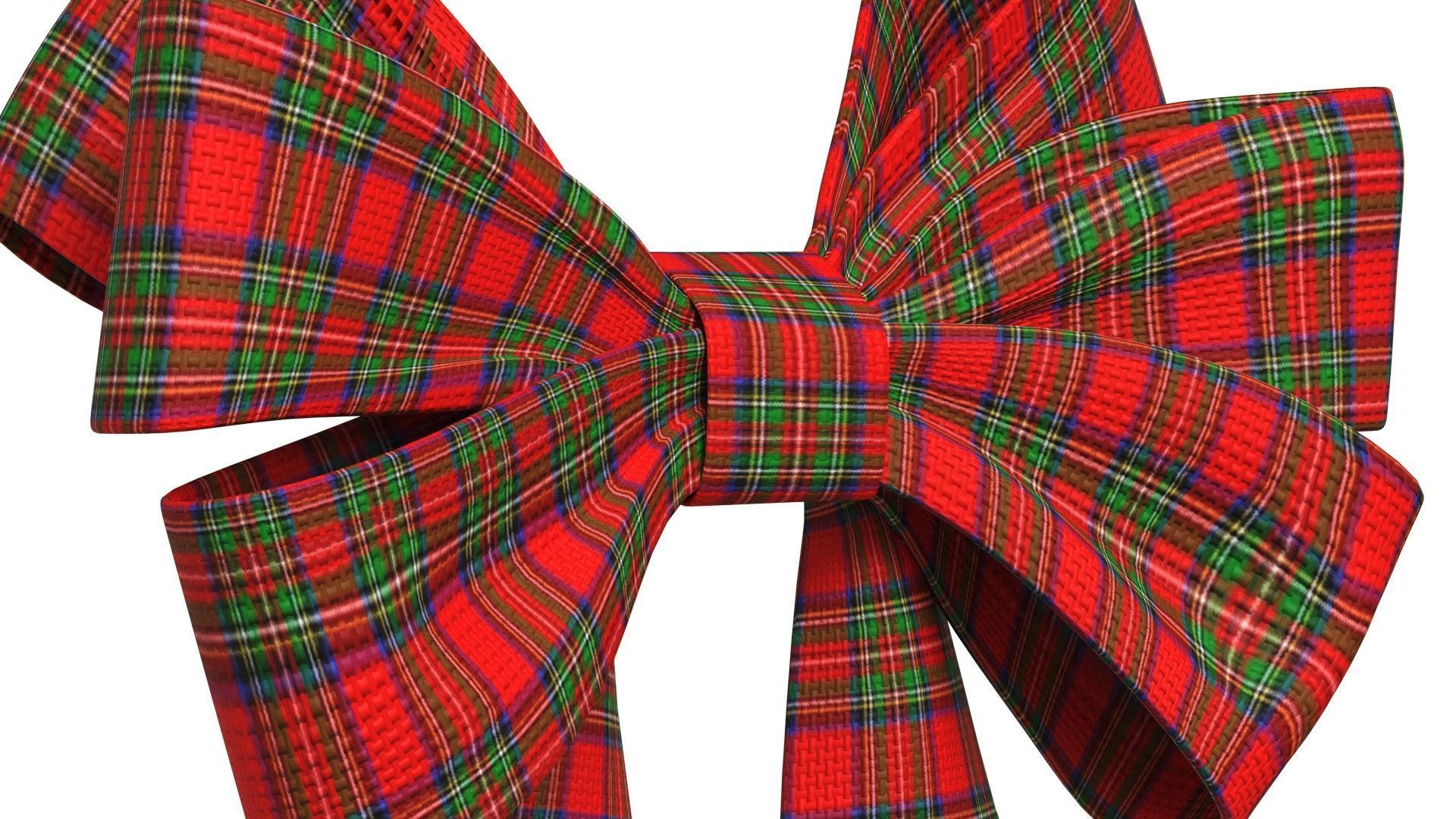 Christmas Bow Ribbon 61 Low-poly 3D model_3