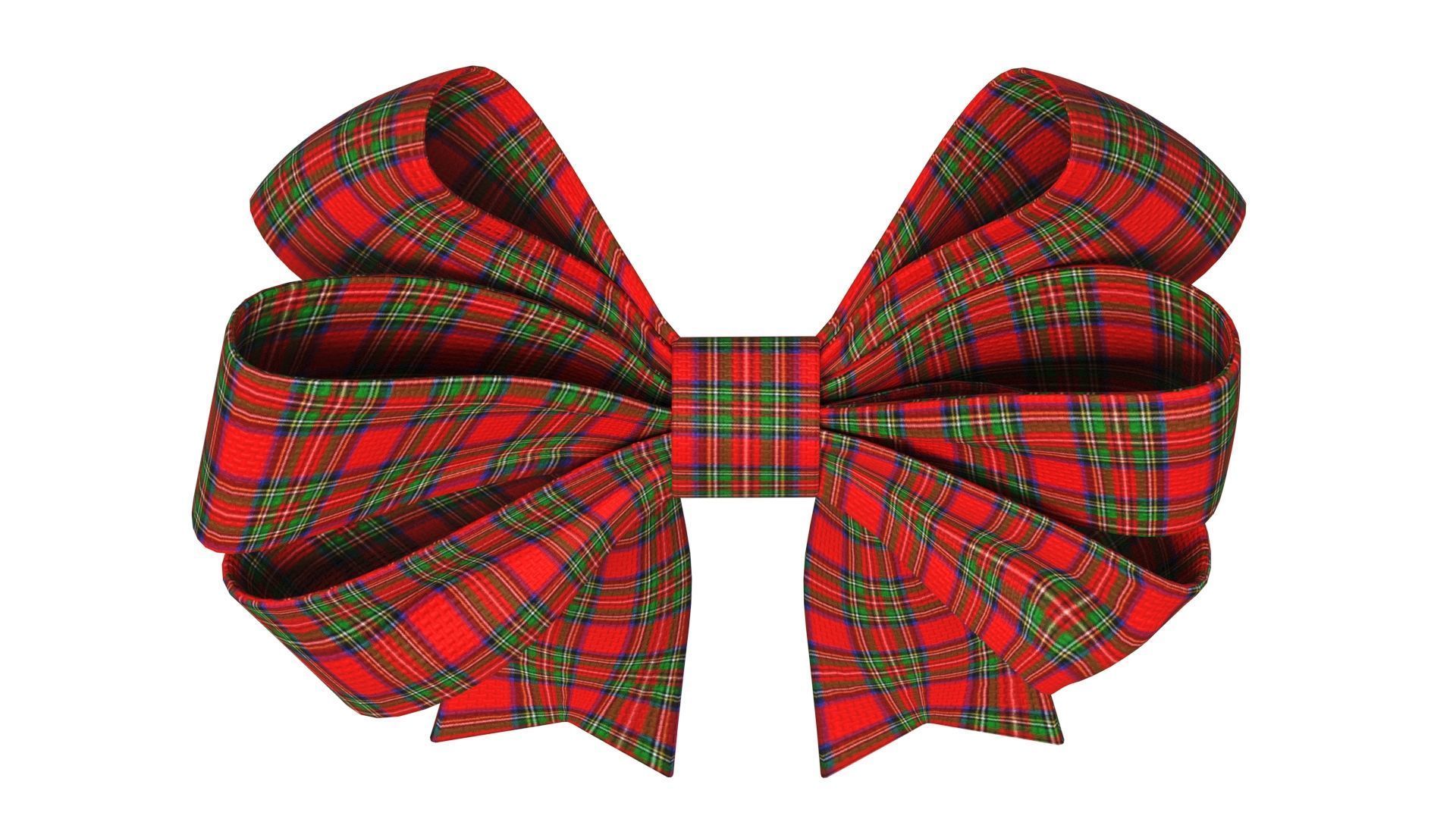 Christmas Bow Ribbon 61 Low-poly 3D model_6