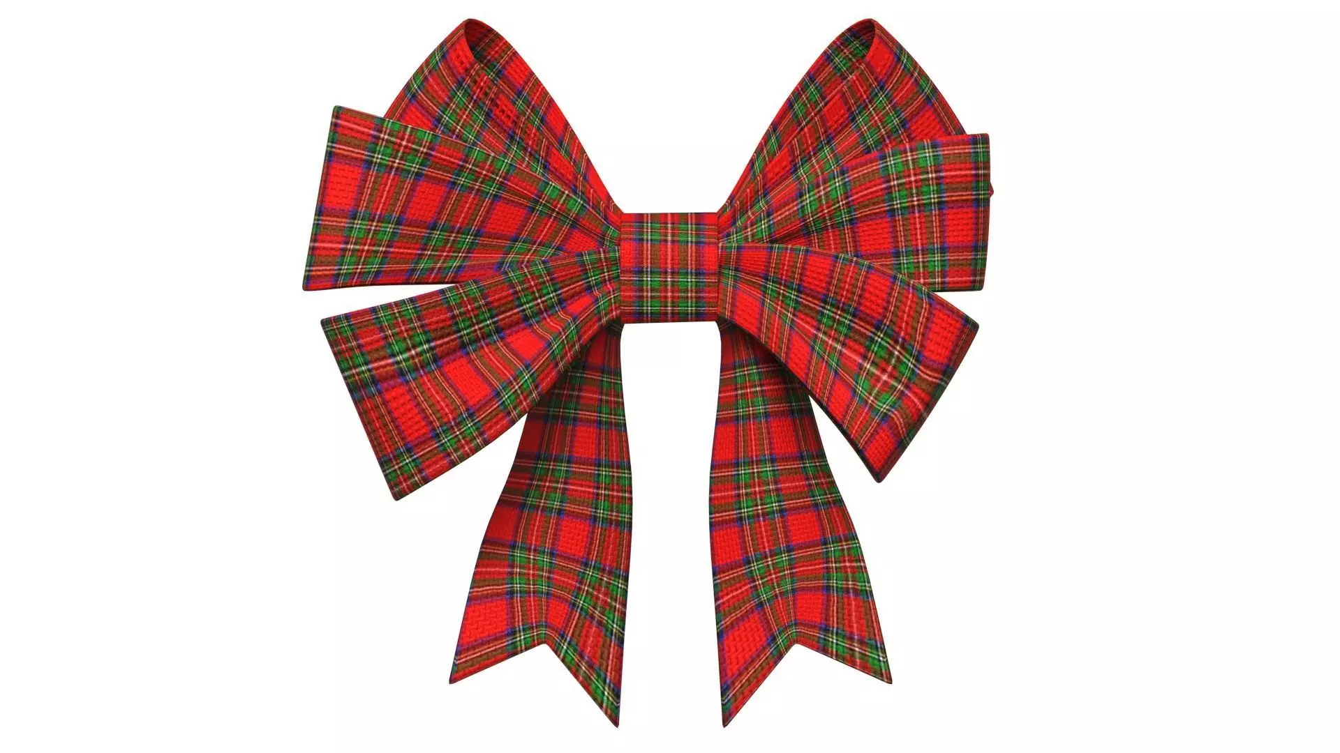Christmas Bow Ribbon 61 Low-poly 3D model_0