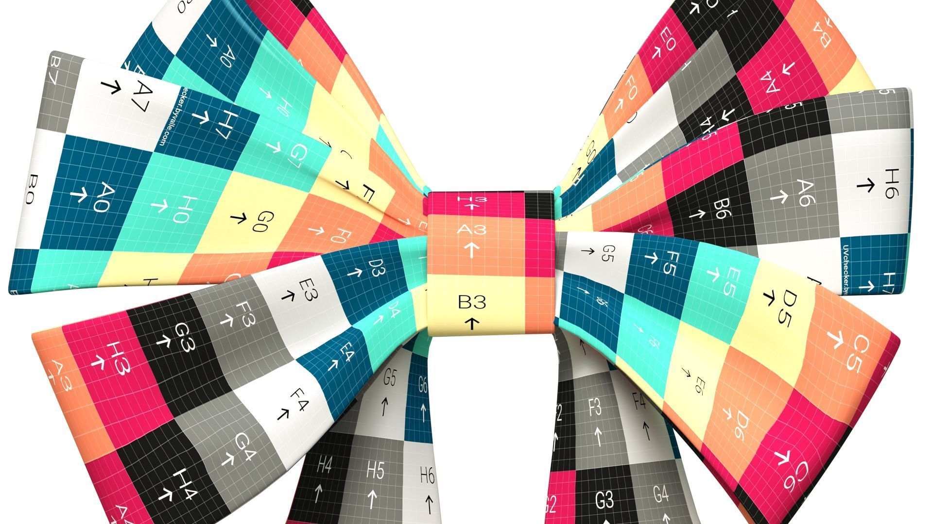 Christmas Bow Ribbon 63 Low-poly 3D model_15