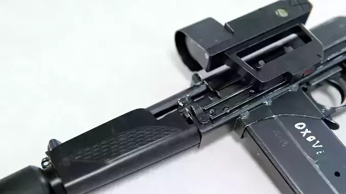 3D VSK-94 Custom Soviet Rifle Low-poly 3D model