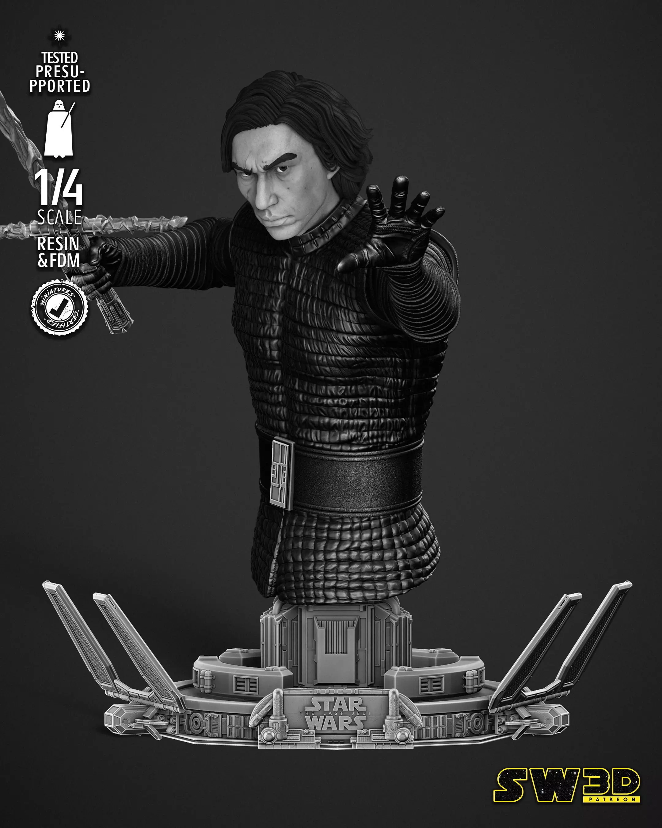STAR WARS Kylo Ren Bust 3D print model