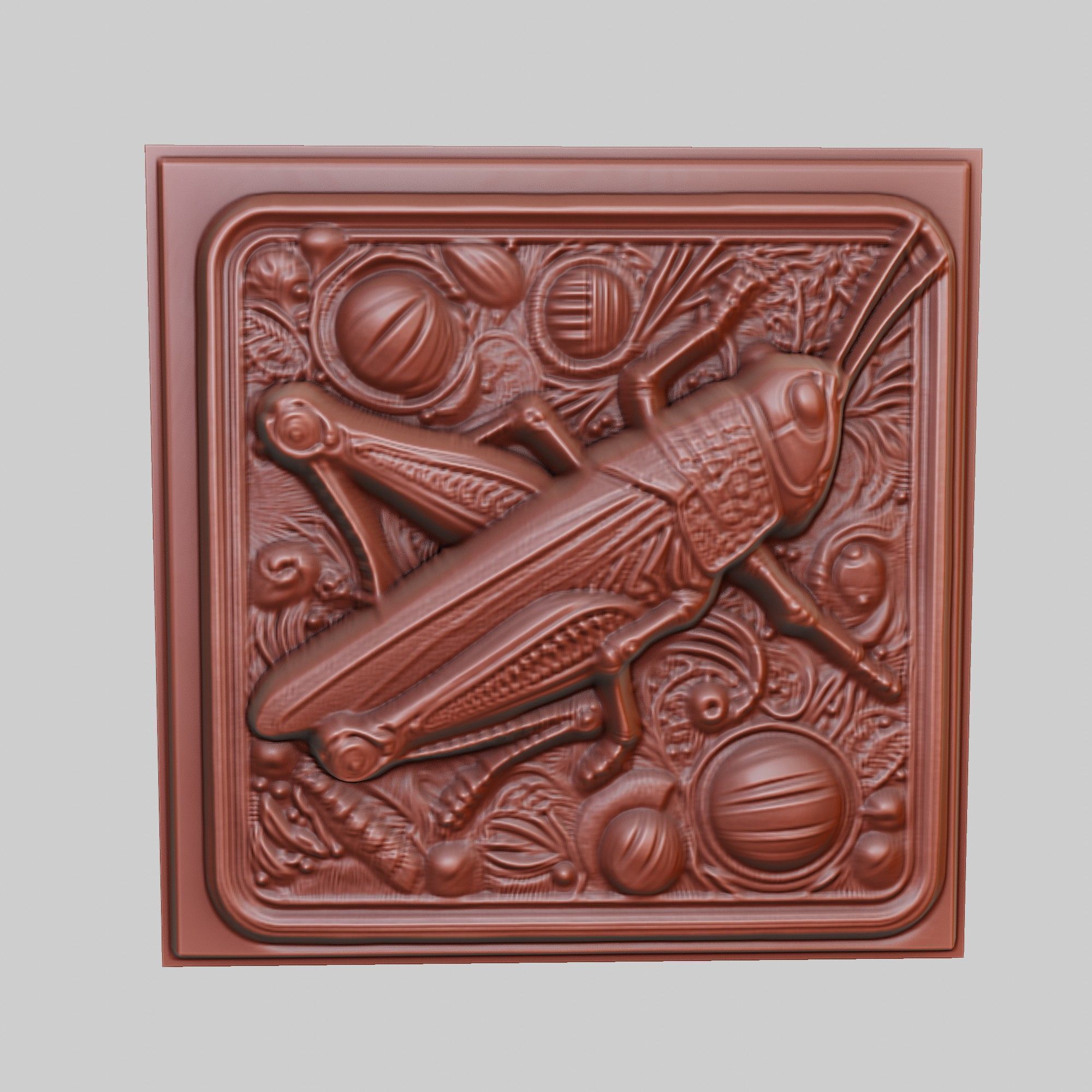 Grasshopper Animal 3D print model_2