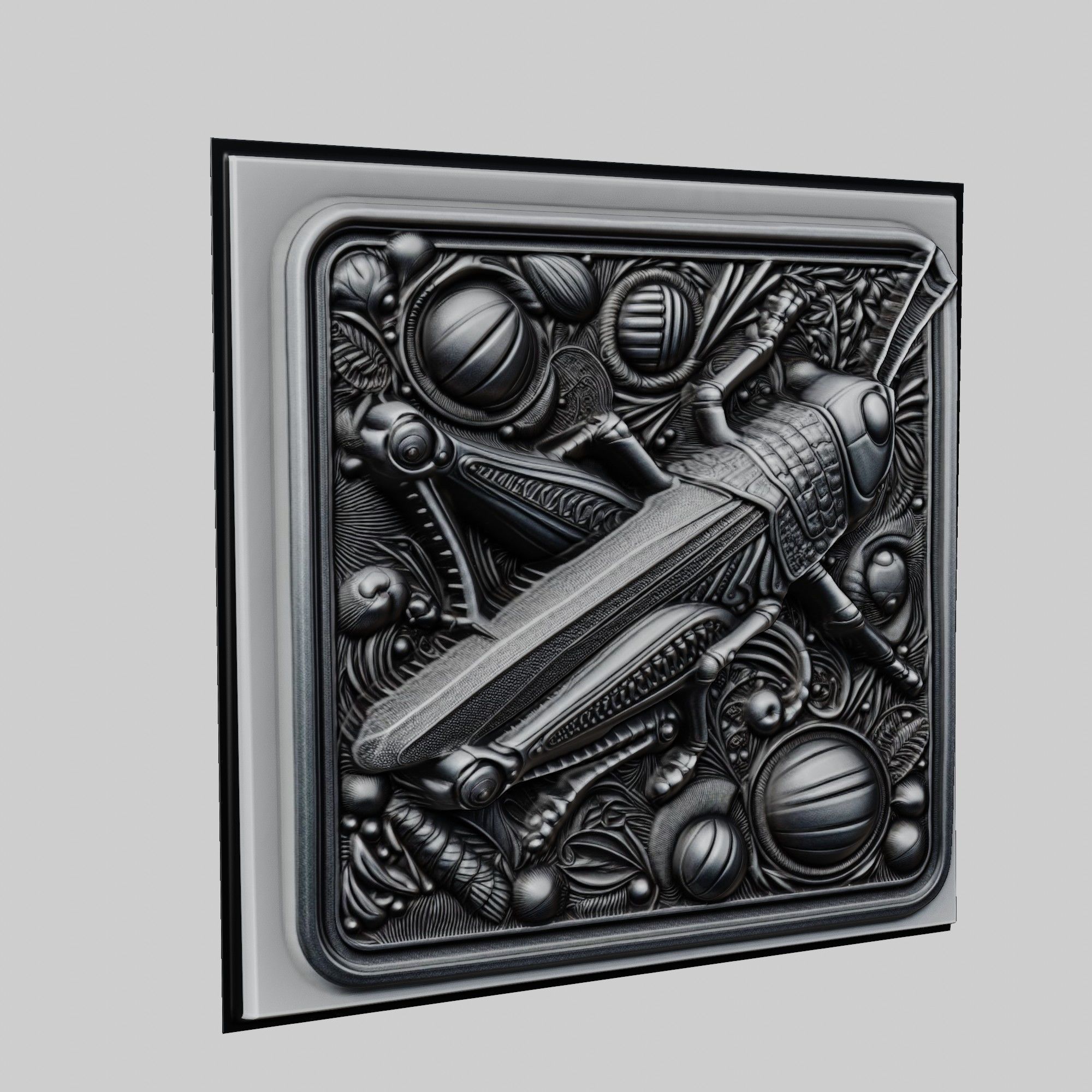 Grasshopper Animal 3D print model_1