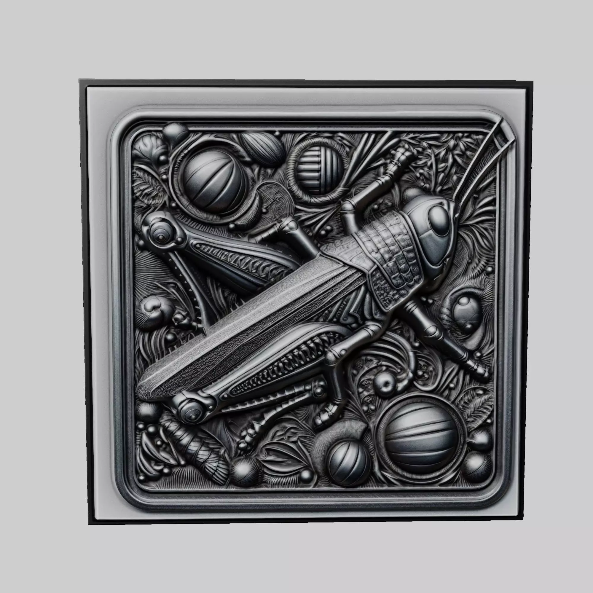 Grasshopper Animal 3D print model_0