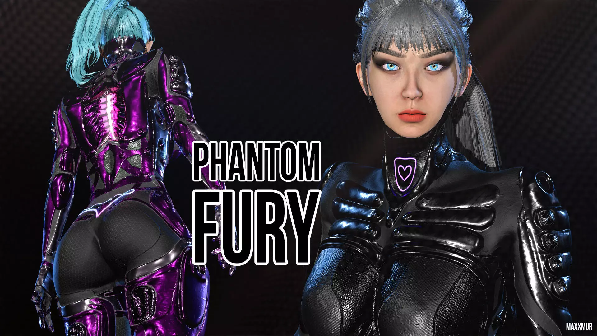 PHANTOM FURY LOW-POLY Game Ready 3D model Low-poly 3D model