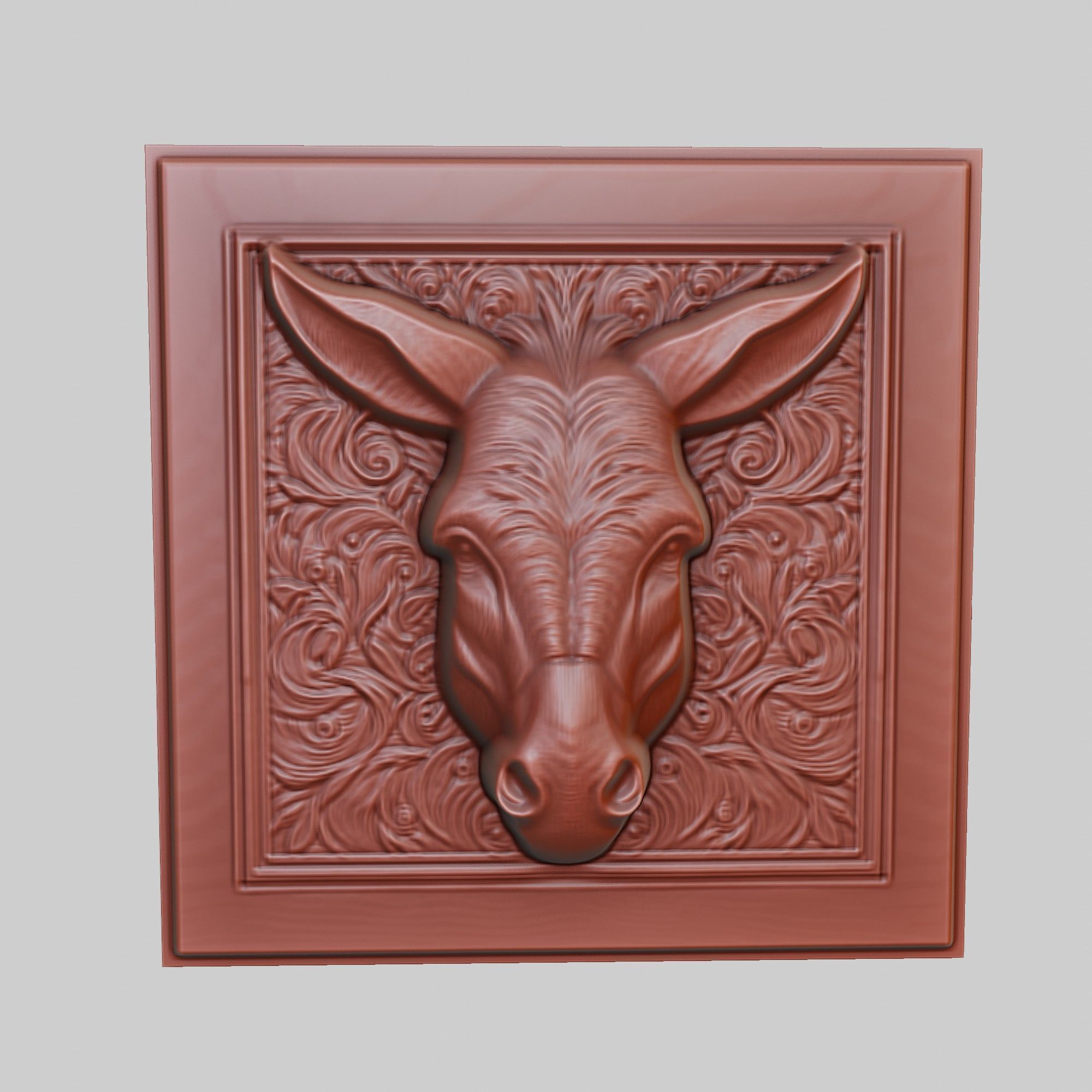 Donkey Animal 3D print model_2
