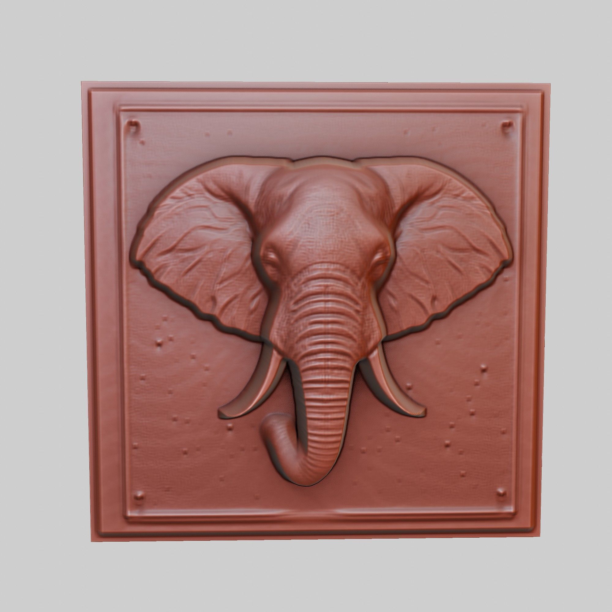 Elephant Animal 3D print model_2