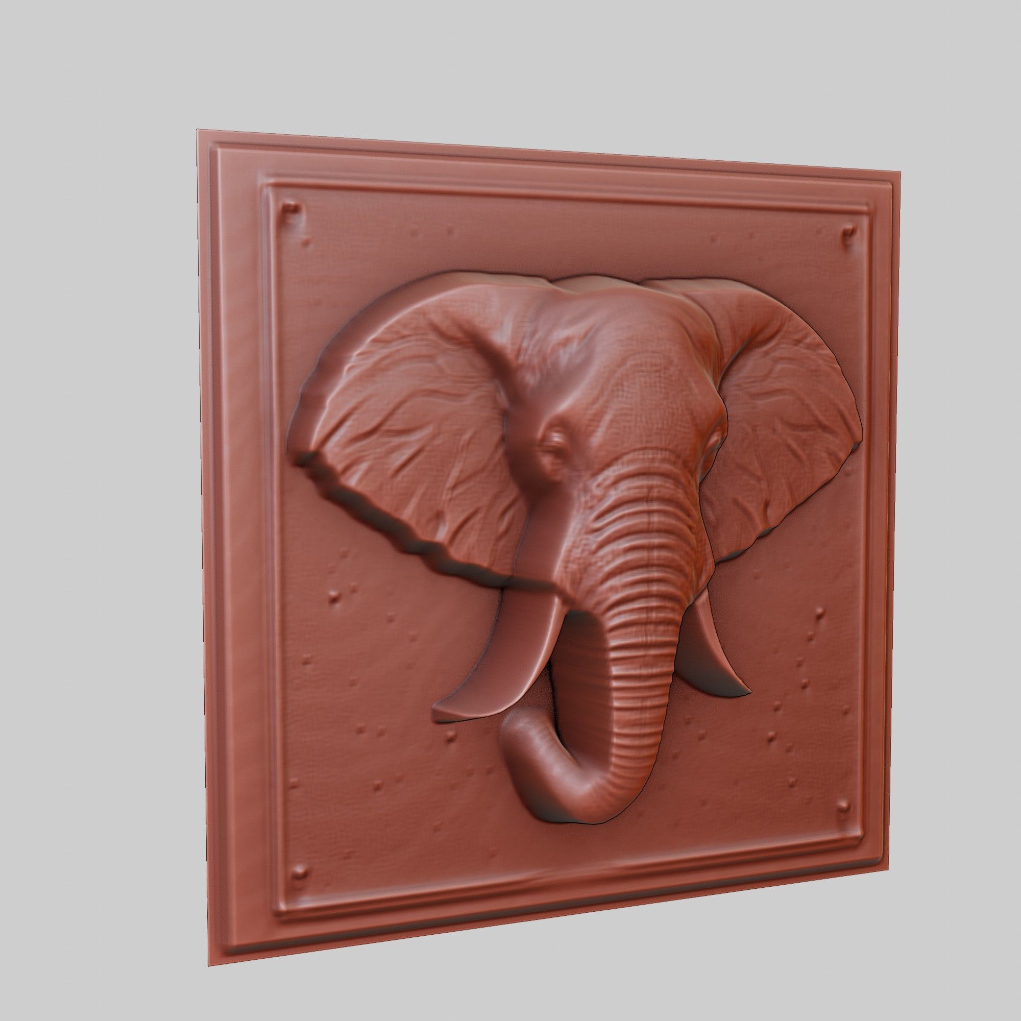 Elephant Animal 3D print model_3
