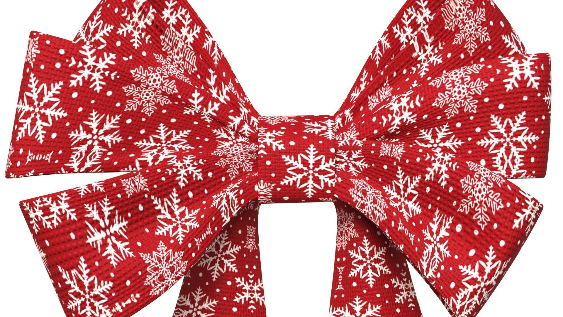 Christmas Bow Ribbon 66 Low-poly 3D model_1