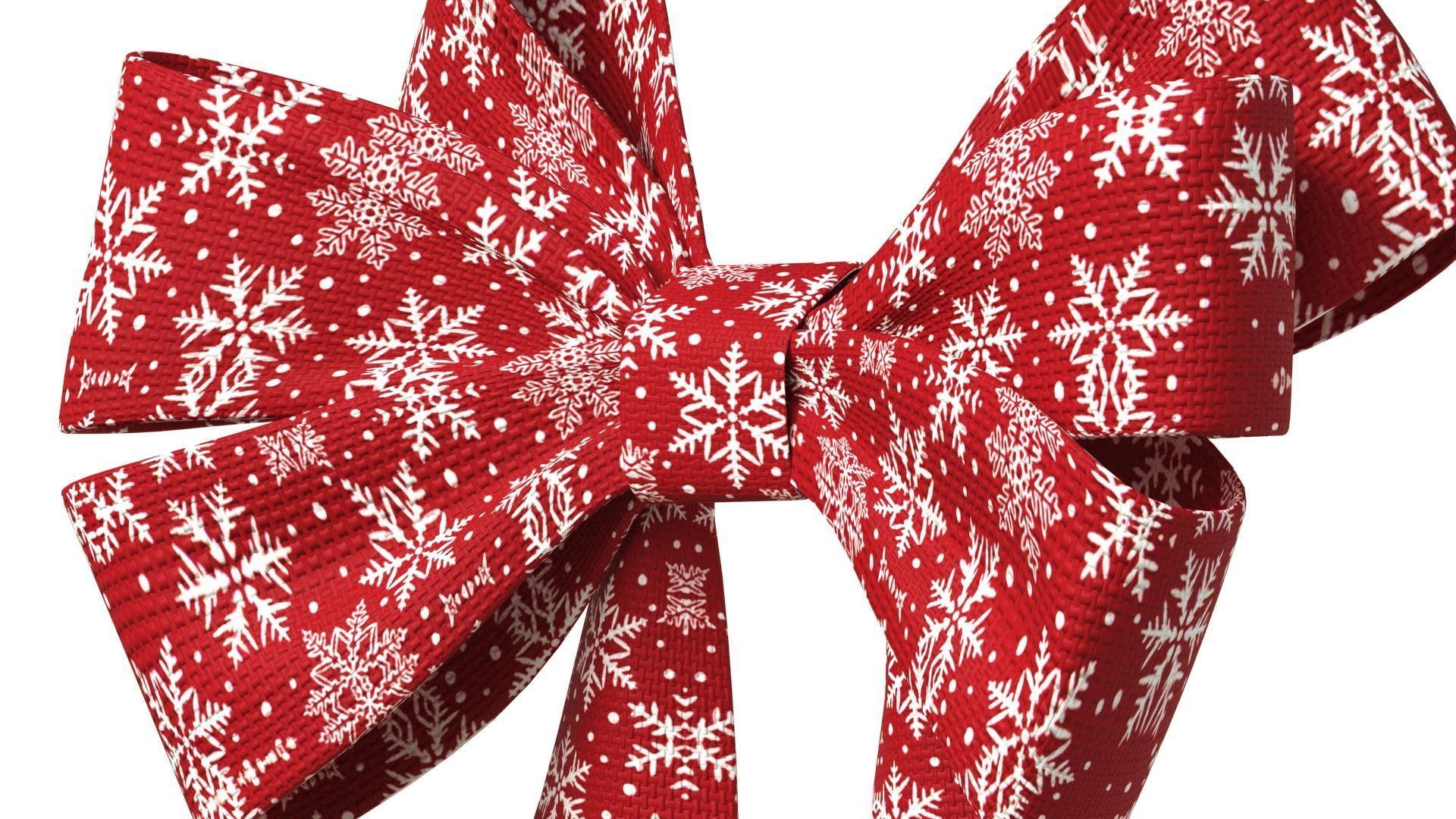 Christmas Bow Ribbon 66 Low-poly 3D model_5