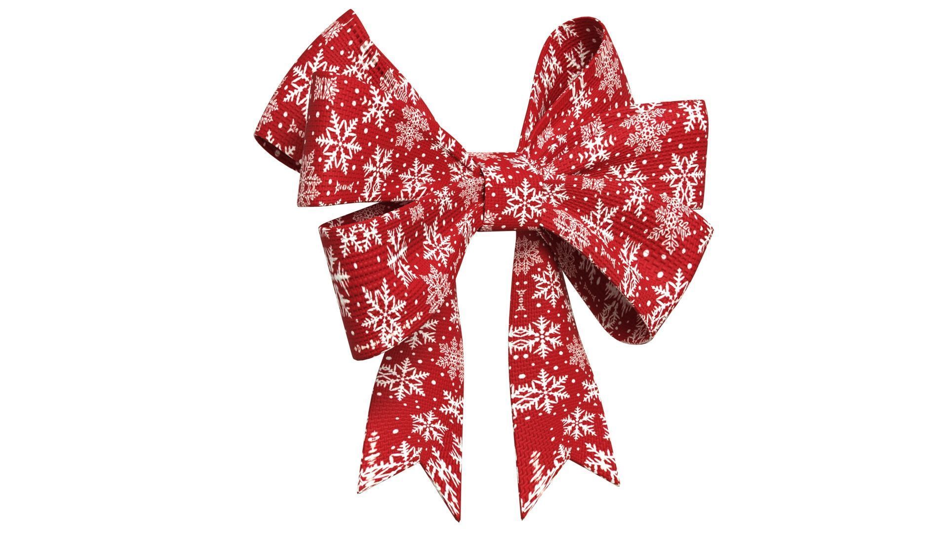 Christmas Bow Ribbon 66 Low-poly 3D model_2