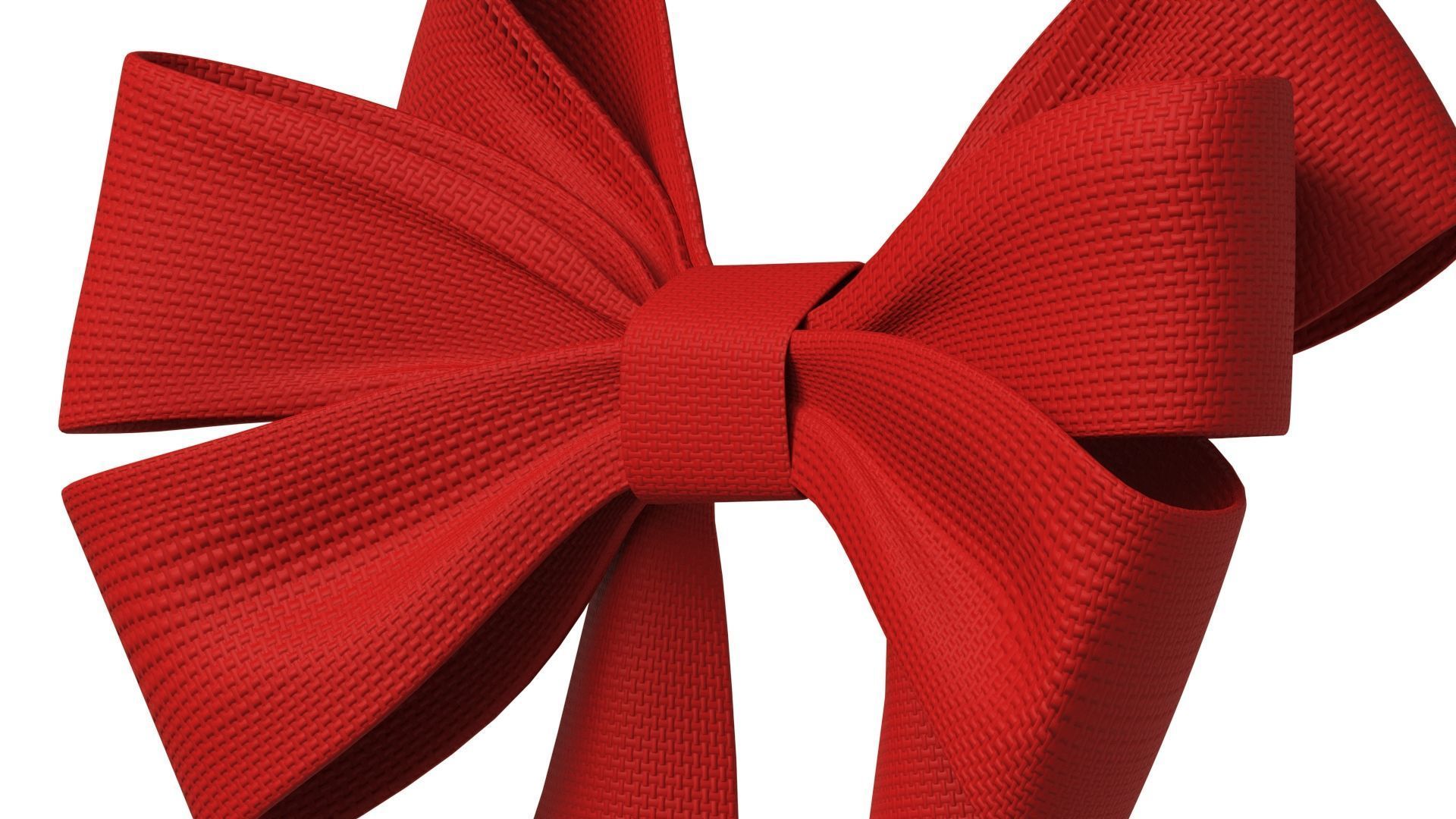 Christmas Bow Ribbon 67 Low-poly 3D model_5