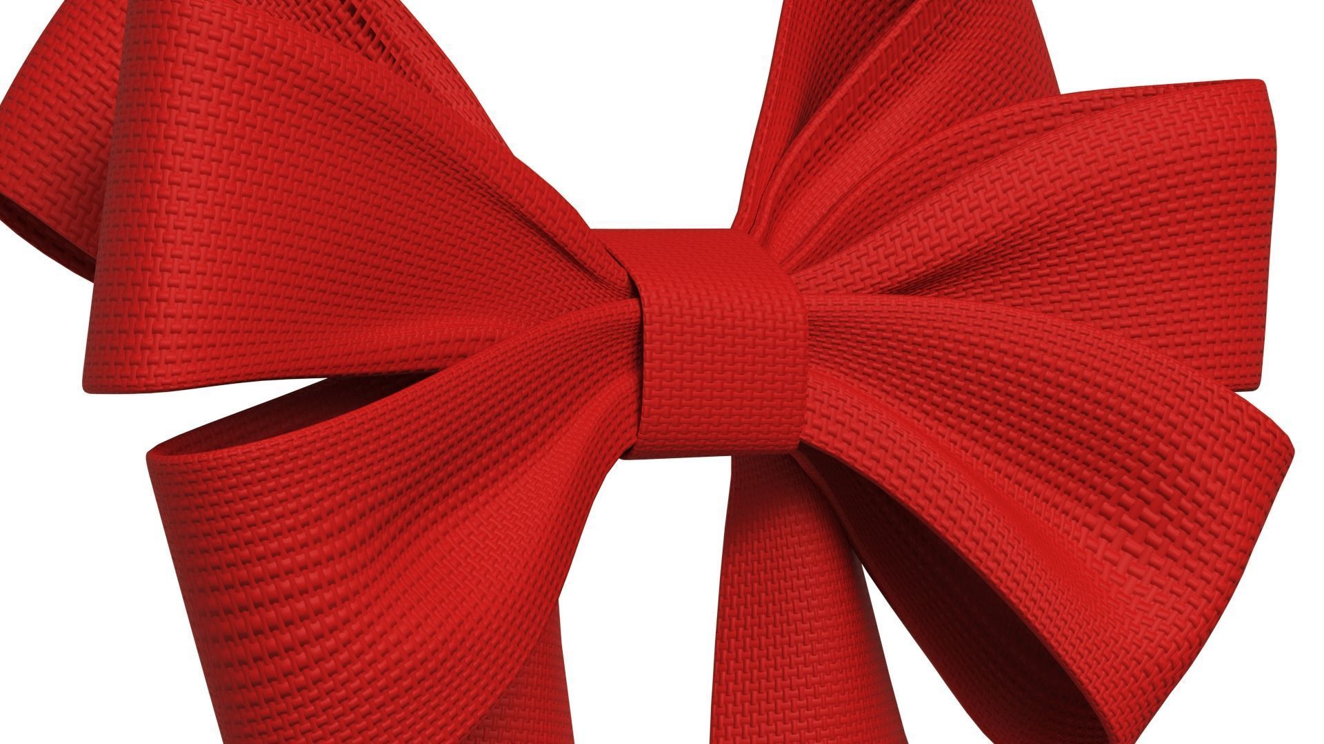 Christmas Bow Ribbon 67 Low-poly 3D model_3