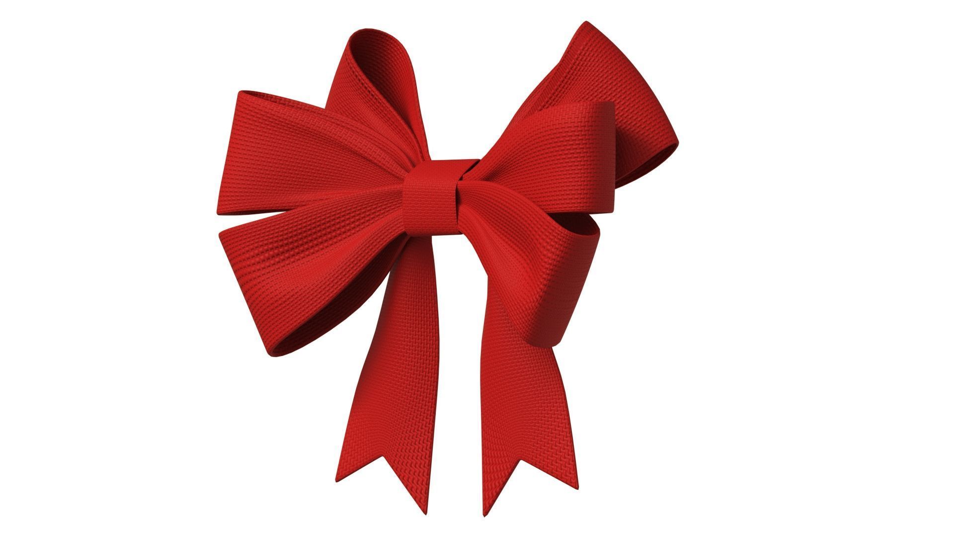 Christmas Bow Ribbon 67 Low-poly 3D model_4