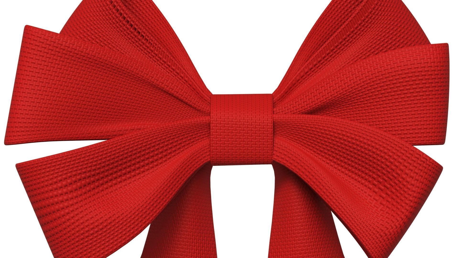 Christmas Bow Ribbon 67 Low-poly 3D model_1