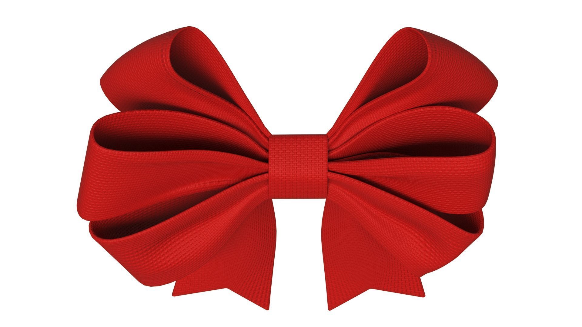 Christmas Bow Ribbon 67 Low-poly 3D model_6