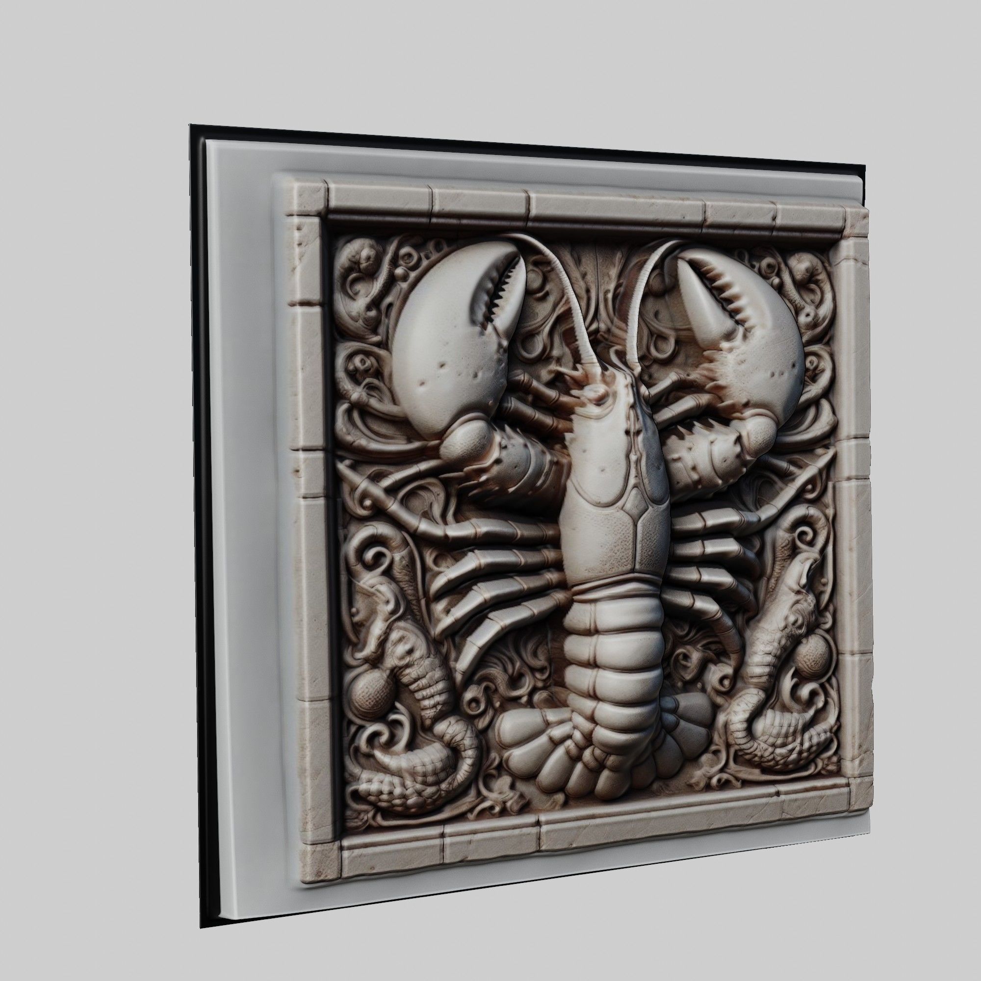 Lobster Animal 3D print model_1