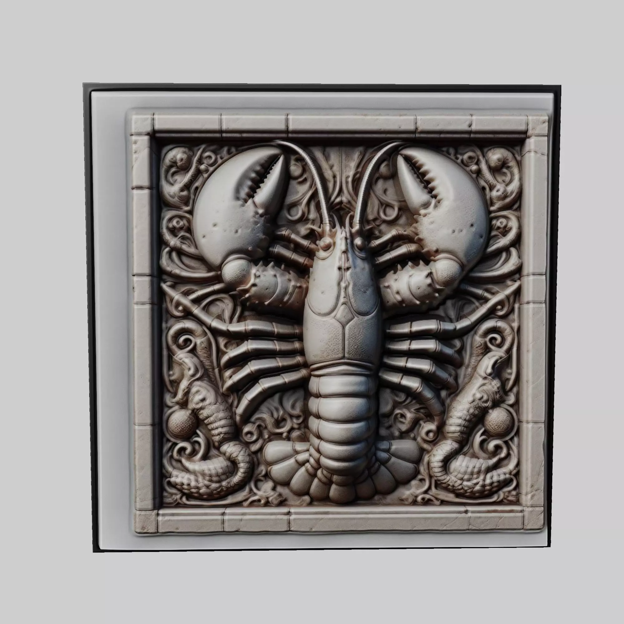 Lobster Animal 3D print model_0