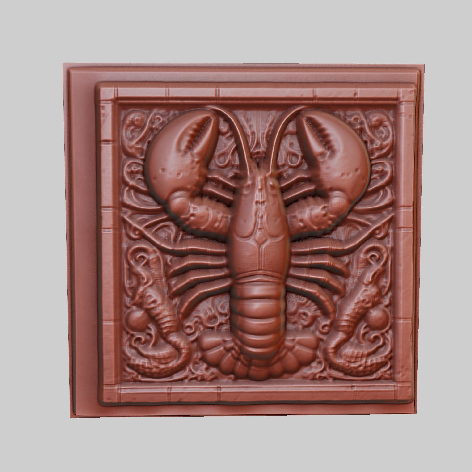 Lobster Animal 3D print model_2